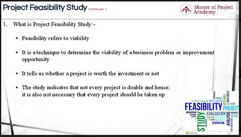 5 Areas Of A Project Feasibility Study In Six Sigma