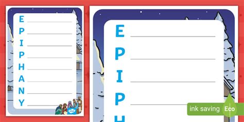 Epiphany Acrostic Poem Template Twinkl Ks1 Twinkl