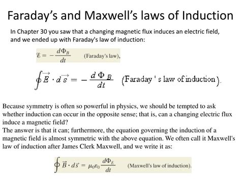 Ppt Ch 32 Maxwell S Equations 4 Powerpoint Presentation Free Download Id 2662820