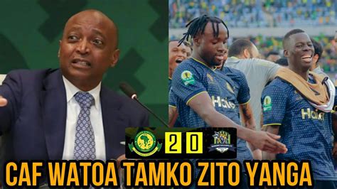 CAF Watoa Tamko Zito Yanga Baada Ya Kushinda 2 0 Dhidi Ya Marumo