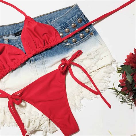 Bikini Lycra Roja By Jackie