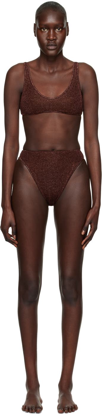 Oséree Brown Lumiere 90s Bikini SSENSE Canada