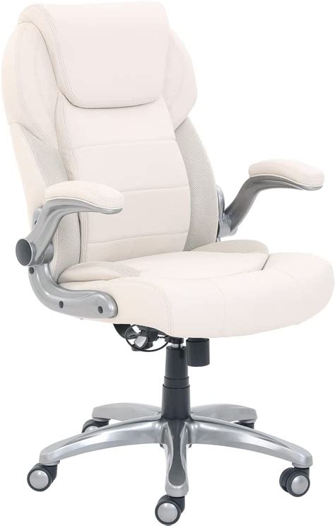 Elevate any work space with the Amazon Commercial Extra Comfort High-Back Leather Executive ...