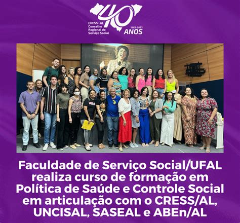Faculdade Para Serviço Social - Cress - Faculdade de Serviço Social/UFAL realiza curso de formação em ...