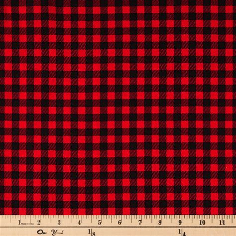 Red And Black Buffalo Check Cotton Calico Fabric Hobby Lobby 1720424