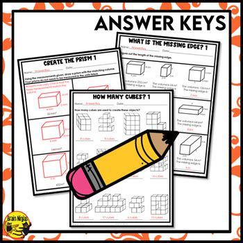 Volume Of Rectangular Prisms Worksheets Metric Units By Brain Ninjas