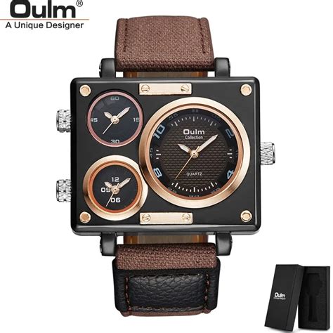 Oulm Reloj Anal Gico De Cuarzo Para Hombre Accesorio De Pulsera