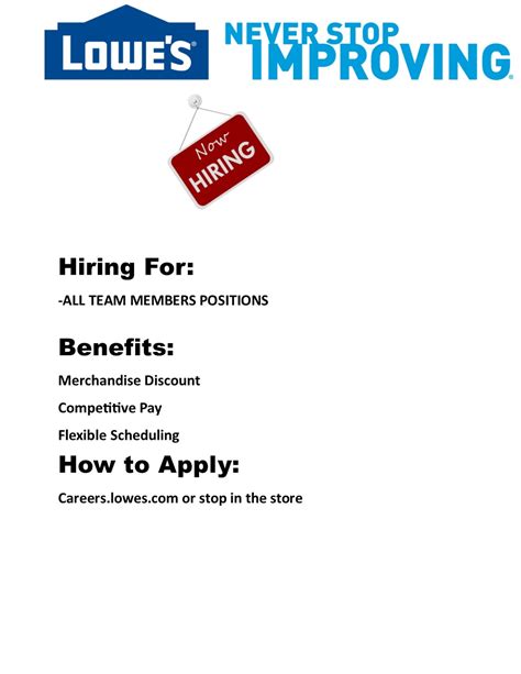 Lowes Hiring - Surveys Hyatt