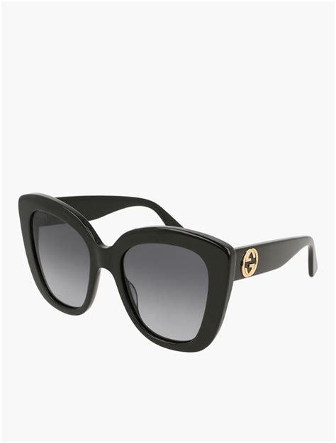 Myrunway Shop Gucci Grey Gradient And Shiny Black Butterfly Sunglasses For Women From Za