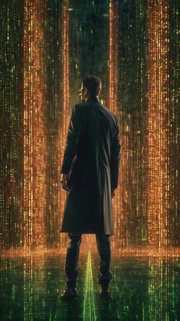 Premium AI Image | Matrix hacker background