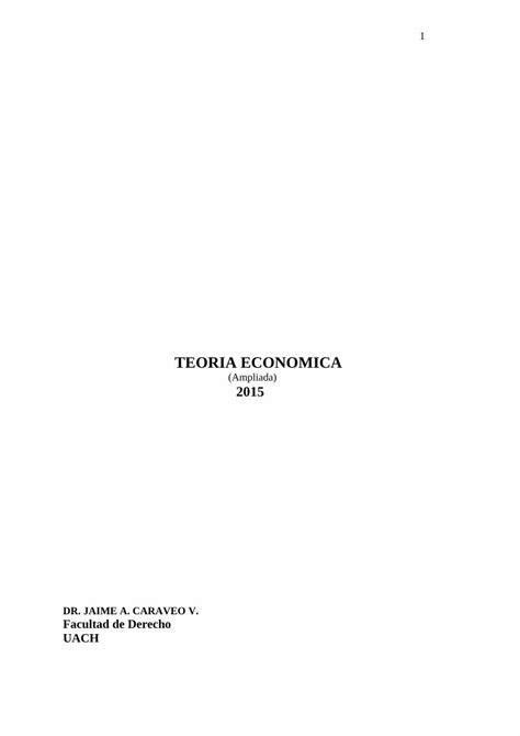 PDF TEORIA ECONOMICA fd uach mx ECONOMICA pdf 2 PRÓLOGO Estos