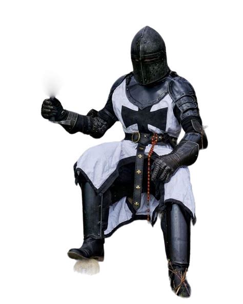 Medieval Black Templar Knight Armor Set Body Suit With Steel, Chain ...