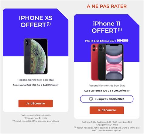 iPhone XS ou 11 reconditionné offert avec CDiscount Mobile