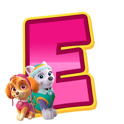 Paw Patrol Abc En Rosa Con Skye Y Everest Artofit