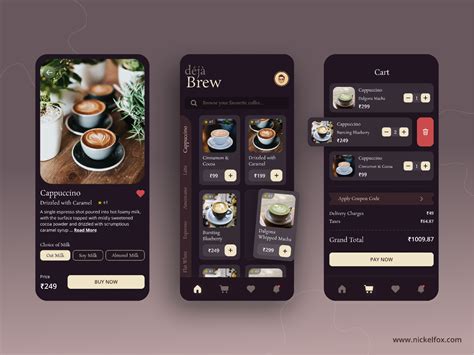 Coffee Shop App Original UI With Flutter Free Flutter Source Code