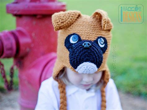 Duncan The Boxer Puppy Dog Hat Pdf Crochet Pattern Puppy Dog Hat