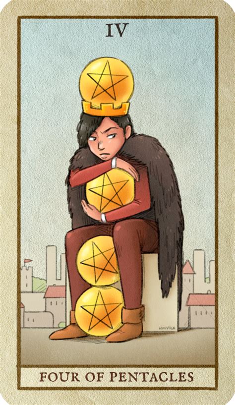 Four Of Pentacles Guide The Tarot Card Of Building Order