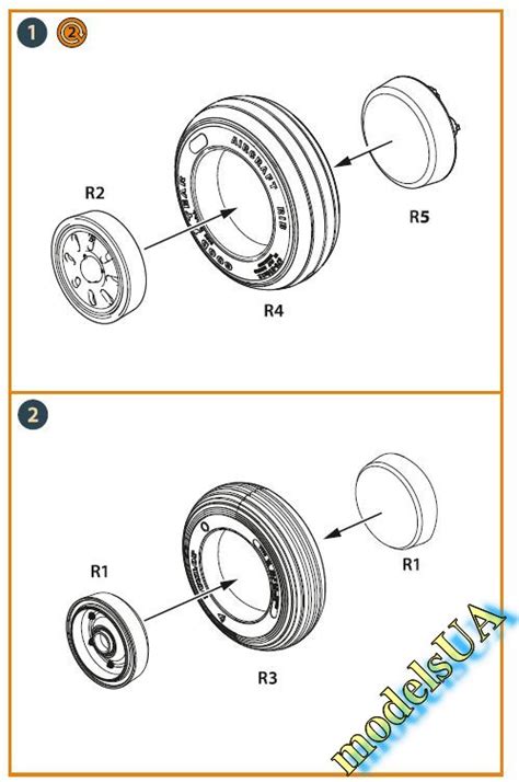 ModelsUA RESIN 3D PRINTED 1 48 AMX Ghibli Wheel Set For Kinetic