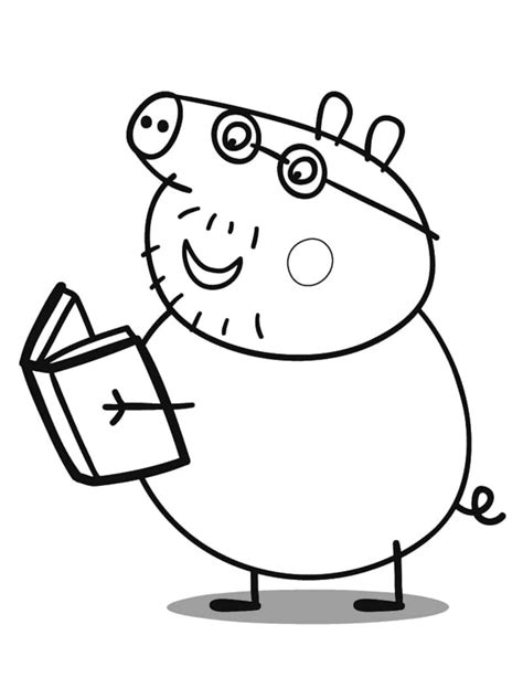 Coloriage Papa Pig T L Charger Et Imprimer Gratuit Sur