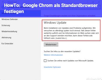 Google Chrom Als Standardbrowser Festlegen Windows Net