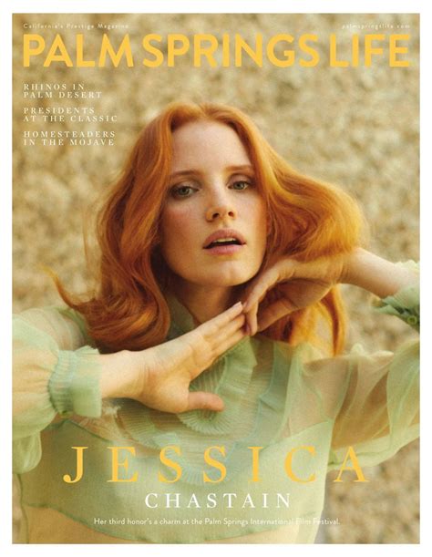 JESSICA CHASTAIN for Palm Springs Life Magazine, January 2022 – HawtCelebs