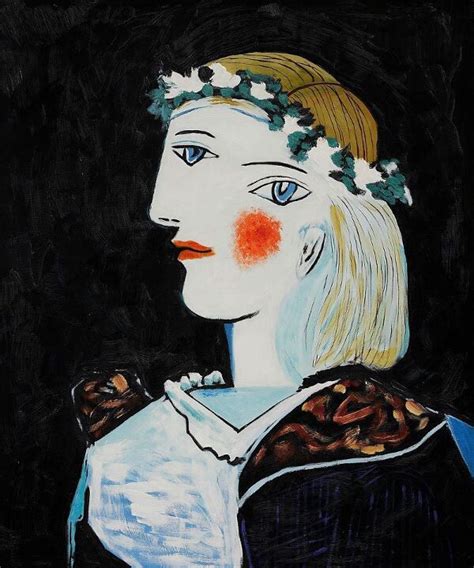 Portrait Of Marie Th R Se Walter With Garland By Pablo Picasso