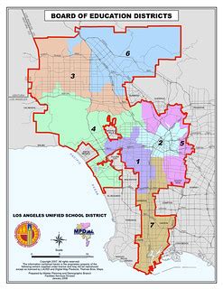 Los Angeles City Council Districts Map - Topographic Map World