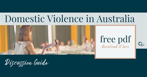 Discussion Guide Domestic Violence In Australia