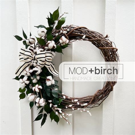 Pussy Willow Wreath Etsy