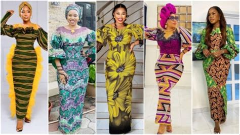 Latest Ankara Straight Long Gown Styles For Wedding Church And