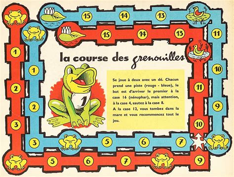 La Course Des Grenouilles Jeu De Soci T Bricolages En Papier