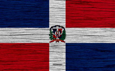 Download wallpapers Flag of Dominican Republic, 4k, North America ...