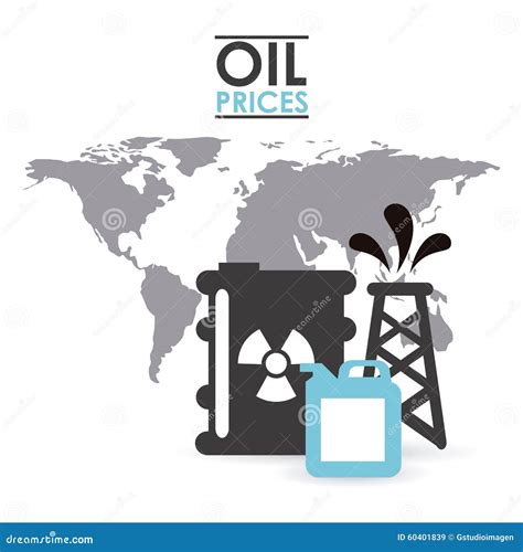 Oil Prices Stock Vector Illustration Of Price Chart 60401839