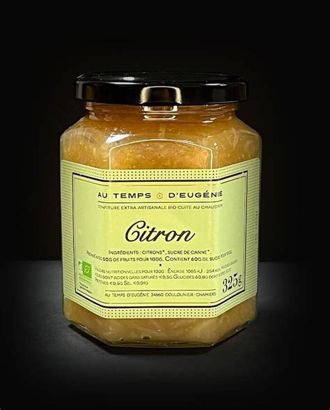 Confiture Extra BIO de Citron Au Temps d Eugénie