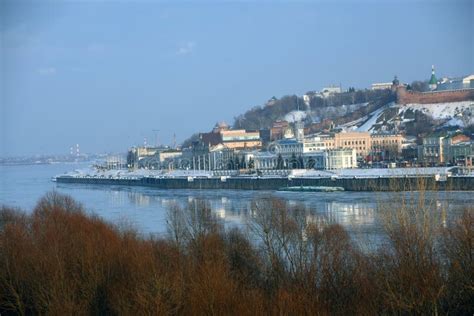 The Volga River The Oka River And Kremlin In Nizhny Novgorod Russia