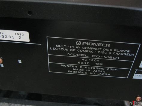 Pioneer PD M801 6 Multi CD Player With Remote Control Photo 1215445