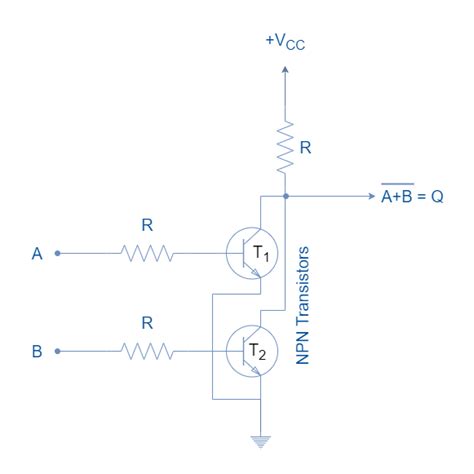 Nor Gate Using Transistor