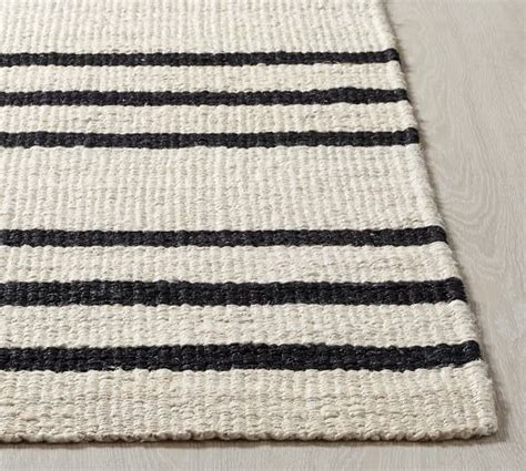 Danton Striped Jute Rug Pottery Barn