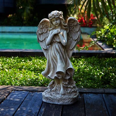 Amazon Floryden Garden Angel Figurines Light Up Praying Angel