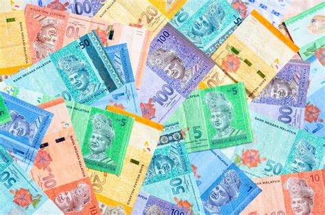 Malaysian Ringgit Banknotes Background. Financial Concept Stock Image ...