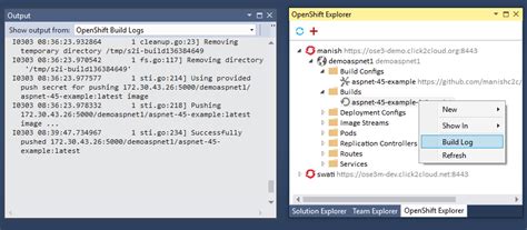 OpenShift Ecosystem Microsoft Visual Studio OpenShift And NET With