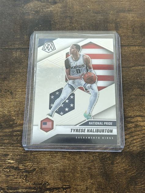 Tyrese Halliburton Panini Mosaic Rc National Pride Rookie