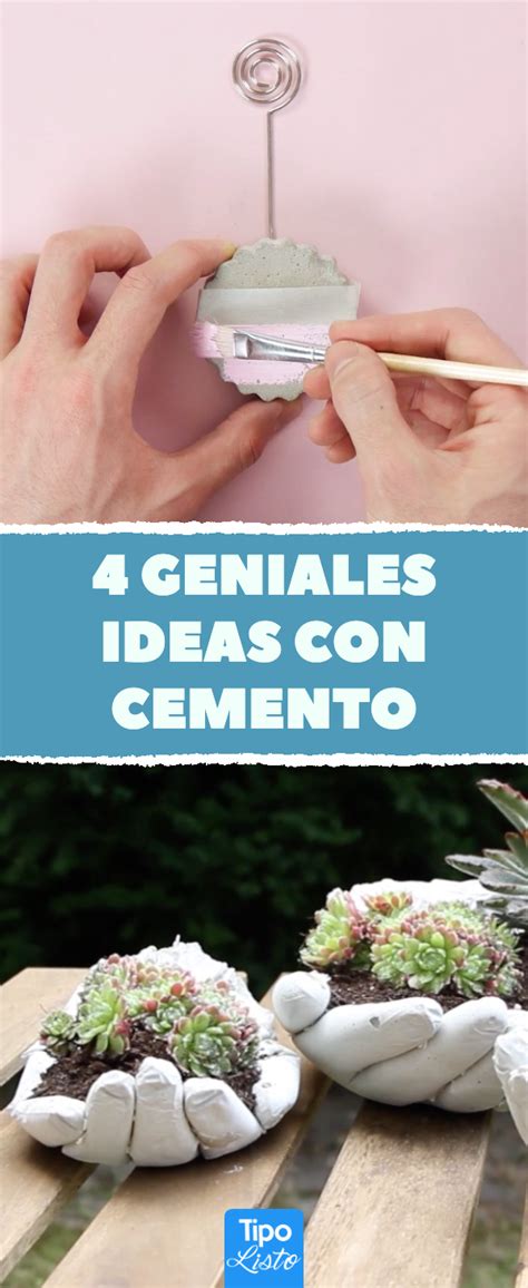 4 Geniales Ideas Con Cemento Basteln Mit Beton Zement Betonlampe