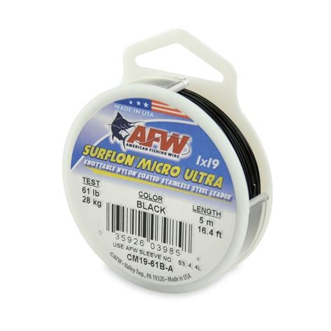 Afw American Fishing Wire Surflon Micro Ultra Nylon Coated X