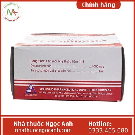 Thuốc Vitamin B12 1000mcg Ml Vinphaco Có Tác Dụng Gì Giá Bao Nhiêu