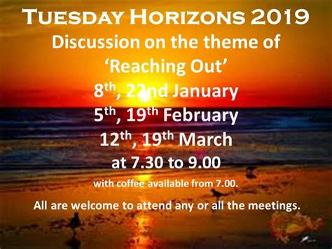 Tuesday Horizons Salisbury Methodist Circuit