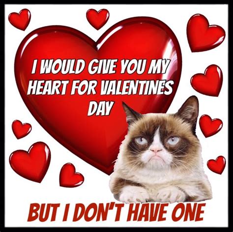 Grumpy Cat Valentines 💔 | Grumpy cat valentines, Grumpy cat meme ...