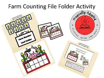 Farm Counting File Folder Activity By Magically Adapted With Mrs Day