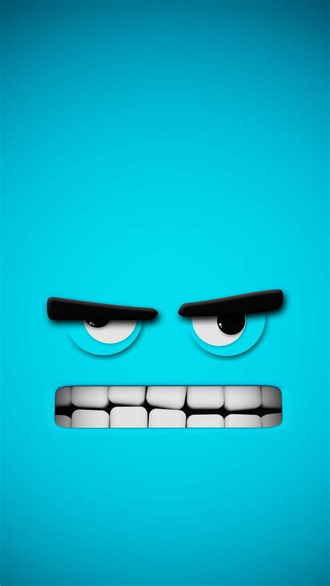 1920x1080px 1080p Free Download Angry Eye Mad Blue Cartoon