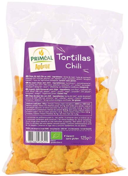 TORTILLAS CHILI BIO 125G Priméal